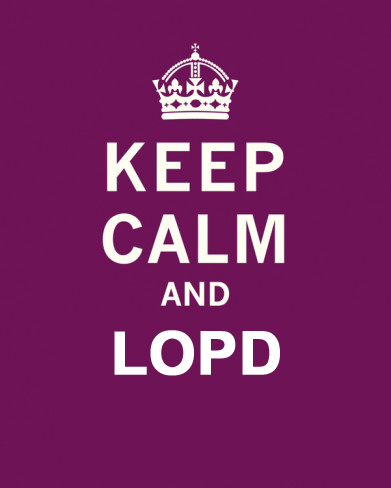 KEEP CALM AND LOPD